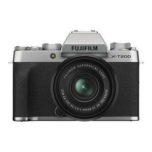 Cámara digital Fujifilm X-T200XC 24.2MP, enfoque automático, lente 15 - 45 mm, silver