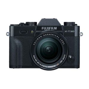 Cámara digital Fujifilm X-T30, 26.1MP, enfoque automático + lente XF 18 - 55mm, negro