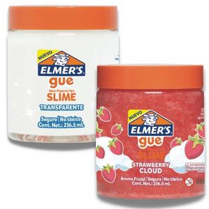 Pack Slime Elmers Gue Transparente + Strawberry Cloud
