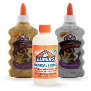 Pack Glitter Para Hacer Slime Shine Elmer's 3 Piezas
