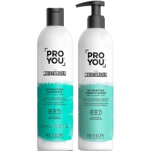 Shampoo Hidratante 350ml + Conditioner Revlon Pro You The Moisturizer