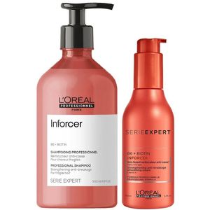 Shampoo Fortalecedor 500ml + Crema de Peinar LOreal Inforcer