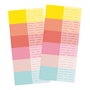 Stickers para bullet journal – Paprika