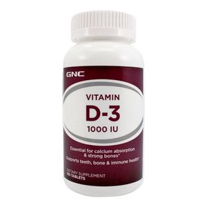 GNC Vitamina D3 1000iu x 180 tabletas