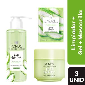 Pack Ponds Aloe Gel + Mascarilla + Limpiador Facial