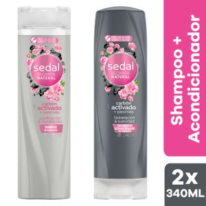 Pack Sedal Carbón Activado Y Peonias Shampoo + Acondicionador 340Ml