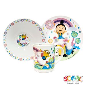 SET CERAMICA 3 PIEZAS  MINION
