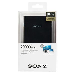 Power Bank Sony 20 000 mAh CPV20 Negro - CP-V20/BC