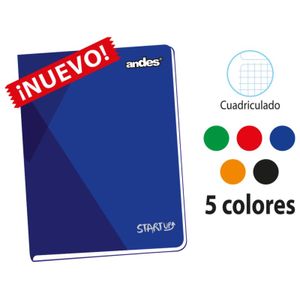 Cuaderno Cuadriculado Andes Start-Up Grapado A4 92H 60Gr