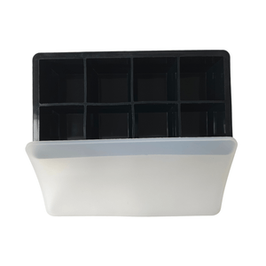 Cubeta de hielo de silicona KIOXX 8 cavidades negra