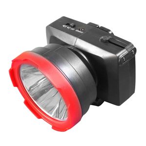 Linterna led frontal Opalux 3w, recargable, luz baja y alta, 220v, rojo y negro