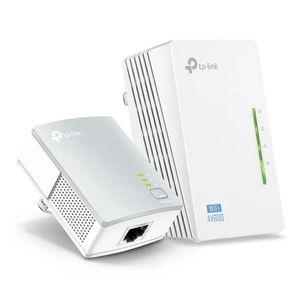 Kit extensor wifi TP-Link Powerline AV600, 2 adaptadores, 300 mbps, cobertura 300 metros