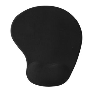 Mouse pad ergonómico Teraware S, medidas 22cm x 19cm, con soporte de muñeca, color negro