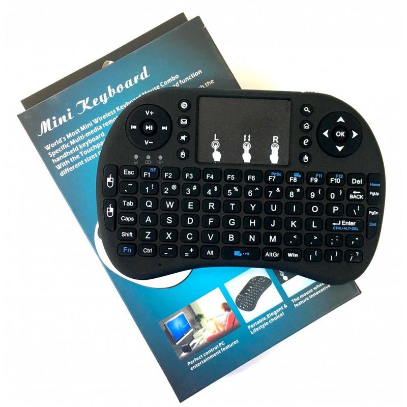 Mini Teclado Inalámbrico Airmouse Android Smart Tv Iluminado GENERICO