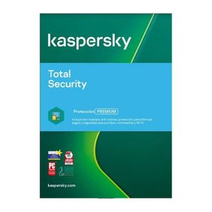 Antivirus digital Kaspersky Total Security, protección premium, 1 dispositivos, 1 año
