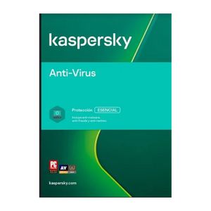 Antivirus digital Kaspersky, protección esencial,  hasta 5 dispositivos, 1 año