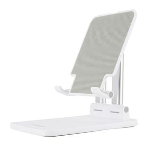 Soporte de celular o tablet para escritorio Radioshack 12", blanco