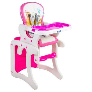 Silla de Comer 2 en 1 Escritorio  Elefantito Rosa