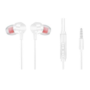 Audífonos in ear con micrófono Izuum Ice Buds conector 3.5 mm, control de música y llamadas, blanco
