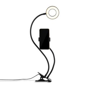 Aro de luz Havit 3" 7 cm + soporte para mesa clip