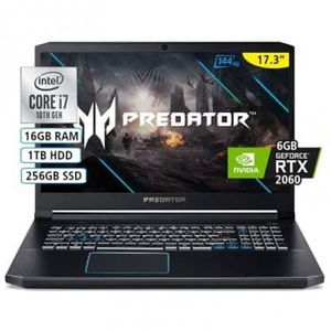 Laptop Acer Predator 17.3 Core i7 10°Gen 1TB + 256 SSD 16 GB Ram 6 GB Video