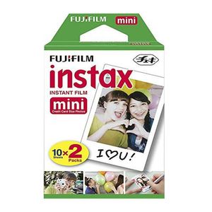 Pack de 20 películas Fujifilm para cámaras Instax mini