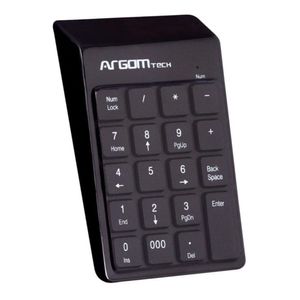 Argom Teclado numérico USB retráctil Negro - ARG-KB-1076
