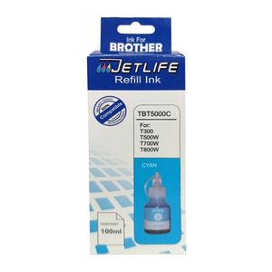 Botella de tinta Jetlife cyan compatible con Brother 100 ml