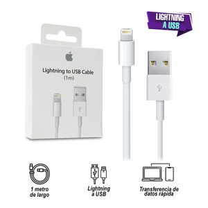 Cable Lightning USB Apple de 1M