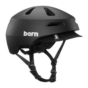 Casco Bern Brentwood 2.0 S tecnología Zipmold visera suave, 52-55.5 cm, negro mate