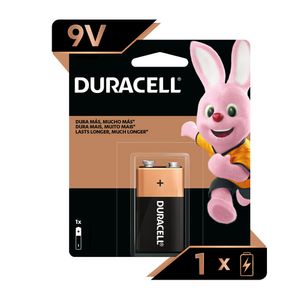 Batería alcalina Duracell 9V x1