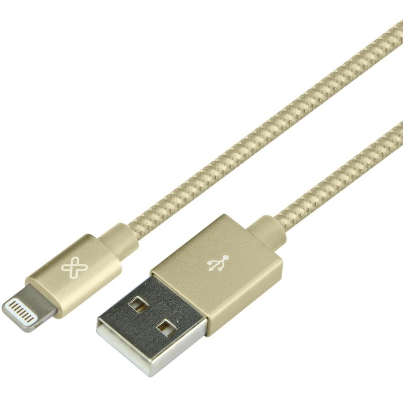 Klip-Xtreme-Cable-Lightning-a-USB-30-de-2-metros-Gold---KAC-020GD