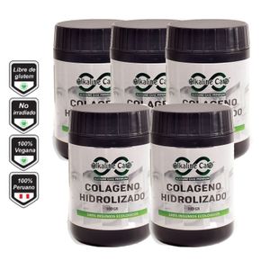 Colágeno Hidrolizado 300gr Alkaline Care (Zinc y Vitamina C) x 5