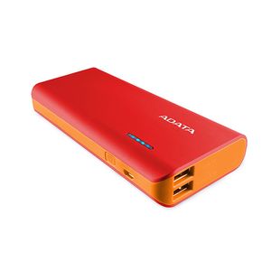 ADATA POWER BANK PT100 ROJO-NARANJA 10000MAH - APT100-10000M-5V-CRDOR