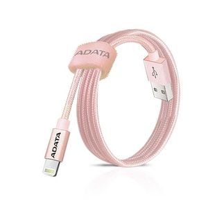 ADATA TECHNOLOGY ADATA LIGHTNING CABLE ALUM. ROSE GOLD - AMFIAL-100CMK-CRG