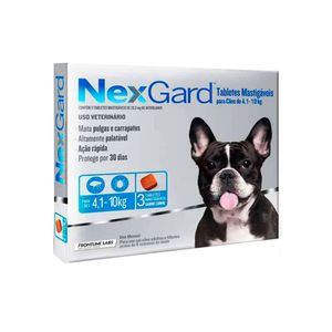 Nexgard 28.3 mg Perros de 4.1 Kg a 10 Kg x 3 Und