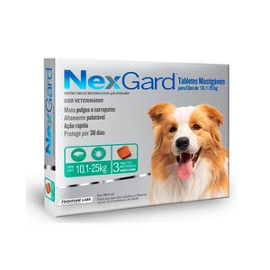 Nexgard 68 mg Perros de 10.1 Kg a 25 Kg x 3 Und