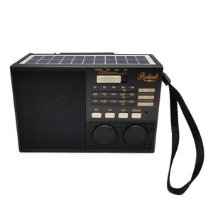 Radio portátil Richards Classic bluetooth, panel solar, FM/AM/SW, USB/TF, linterna, recargable