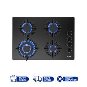COCINA EMPOTRABLE SOLE VIDRIO 65 CM SOLCO047V2