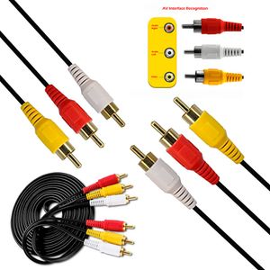 Cable RCA a RCA 3x3 3 Metros Macho cable audio y video