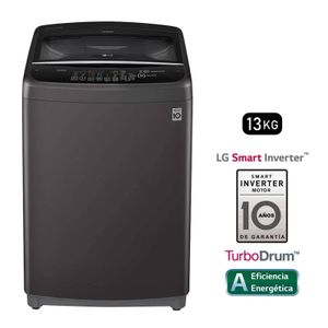 Lavadora LG Carga Superior WT13BSB 13 Kg con TurboDrum - Gris oscuro