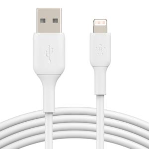 Cable lightning a USB Belkin, TPE, 1m, blanco