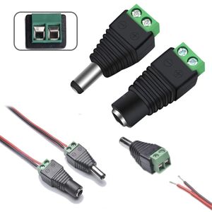 10 Pares Conector Hembra Macho Dc Para Cable De Camara Cctv