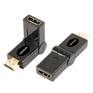 Adaptador HDMI macho a HDMI hembra Radioshack, flexible, negro