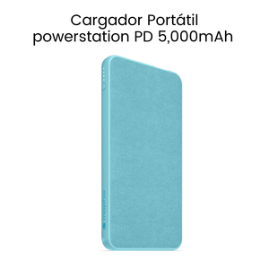 Cargador Portátil Mophie Batería externa (Powerstation) Mini 5k mAh Celeste