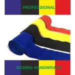 VENDAS DE BOXEO PROFESIONALES 5MT, VENDAJE DEPORTIVO MMA MUAY THAY  TAEKWONDO - NEGRO