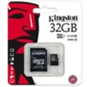 Memoria MicroSD 32GB Kingston Clase 10 Con Adaptador SD
