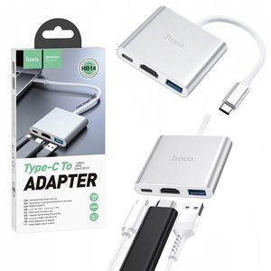 Convertidor Tipo C a HDMI 4k USB 3.0 tipo C 3 En 1 Hoco
