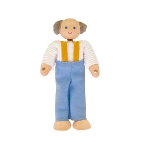 Personaje para casita de muñecas Voila Abuelo Occidental con pantalón celeste