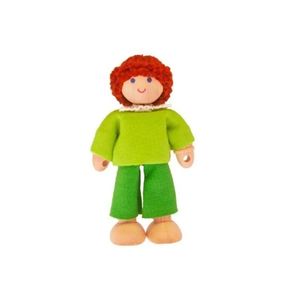Personaje para casita de muñecas Voila Niño Occidental con ropa verde